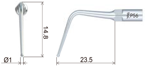 Размеры наконечника для скалера